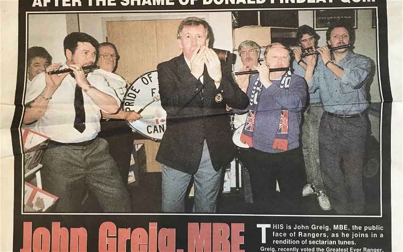 Image for 20 years ago today the Sunday Mail tried to smear and destroy John Greig