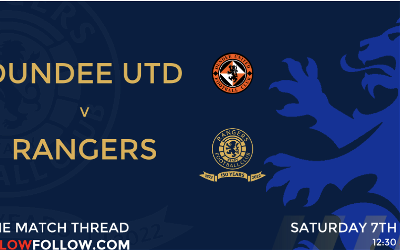 Image for Dundee United v Rangers – Saturday 7th August, 2021, Scottish Premiership