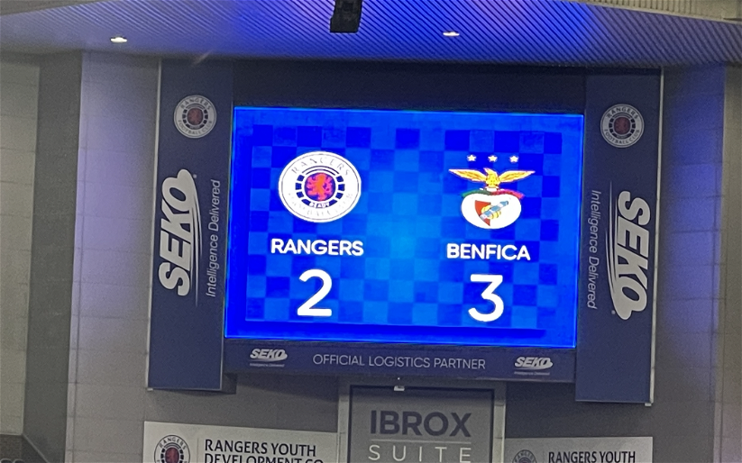 Image for Rangers 2-3 Benfica – All to play for in Portugal