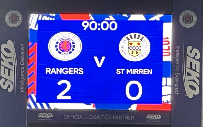 Image for Rangers 2-0 St Mirren match report