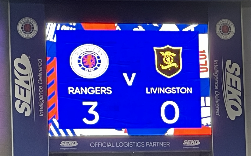 Image for Rangers 3-0 Livingston – Match Report