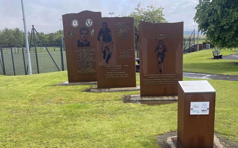 Image for The unveiling of the Willie Waddell Monoliths